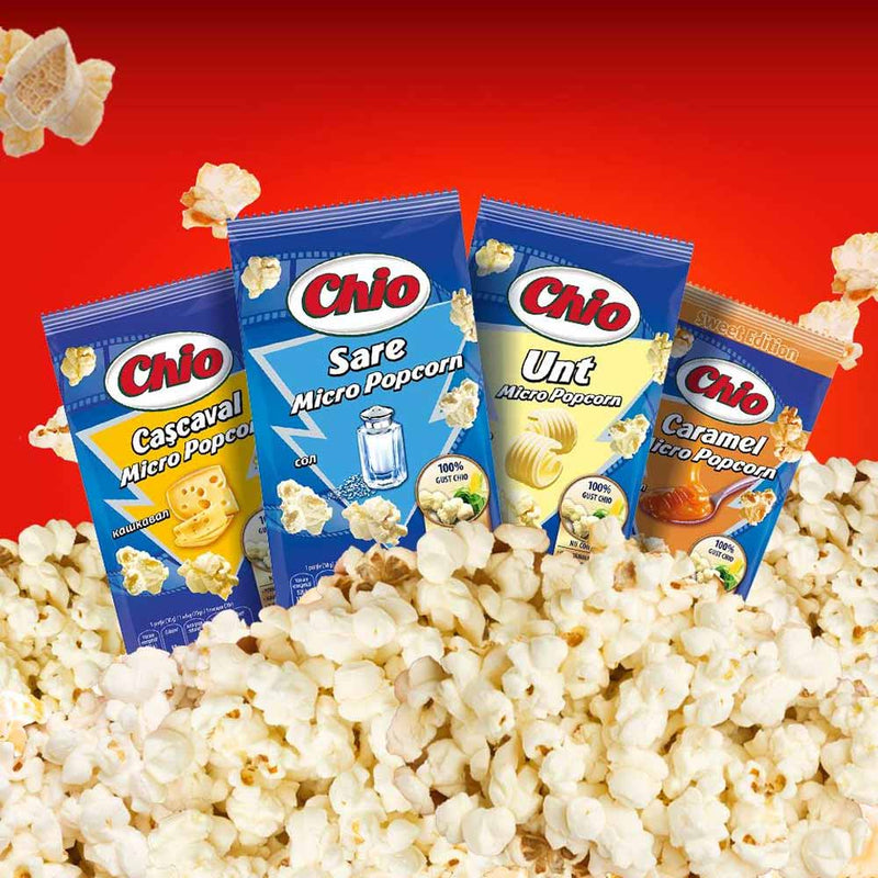 Popcorn Chio cu gust de caramel, pentru microunde